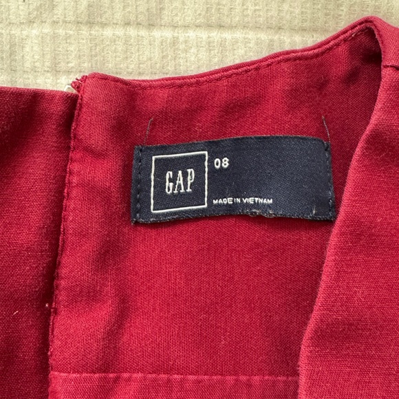 Gap burgundy winter chic sleeveless dress, size 8 - Picture 8 of 9